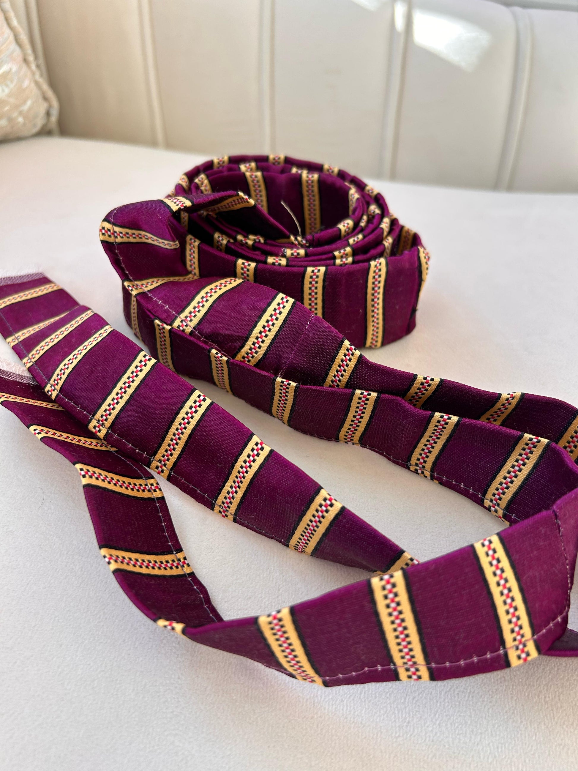 Purple/ Gold Cashmere Siti Belt