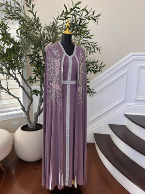Liliac Charm Floral Kuftan