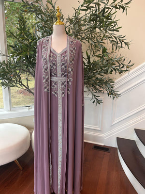 Purple Luxe Beaded Kuftan