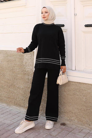Elegant Two Piece Crewneck Set #6151