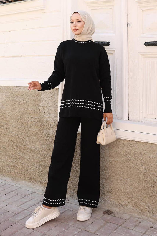 Elegant Two Piece Crewneck Set #6151