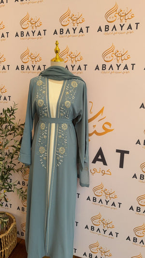 Charming Blue Abaya