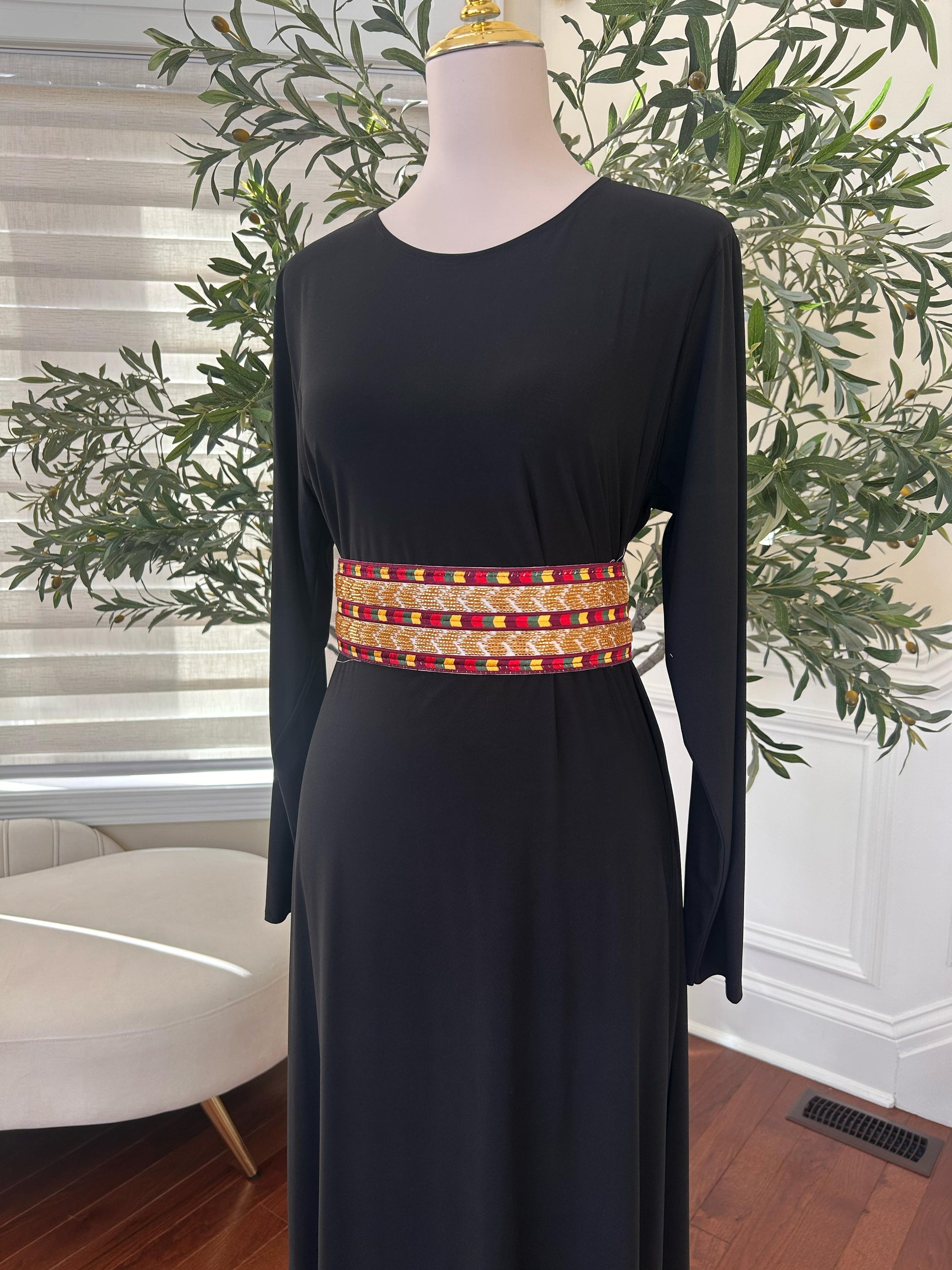 Gold Sabal Kharaz Thobe Belt