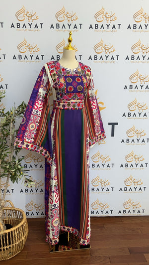 Elegant Purple Majdalawi Thobe / A