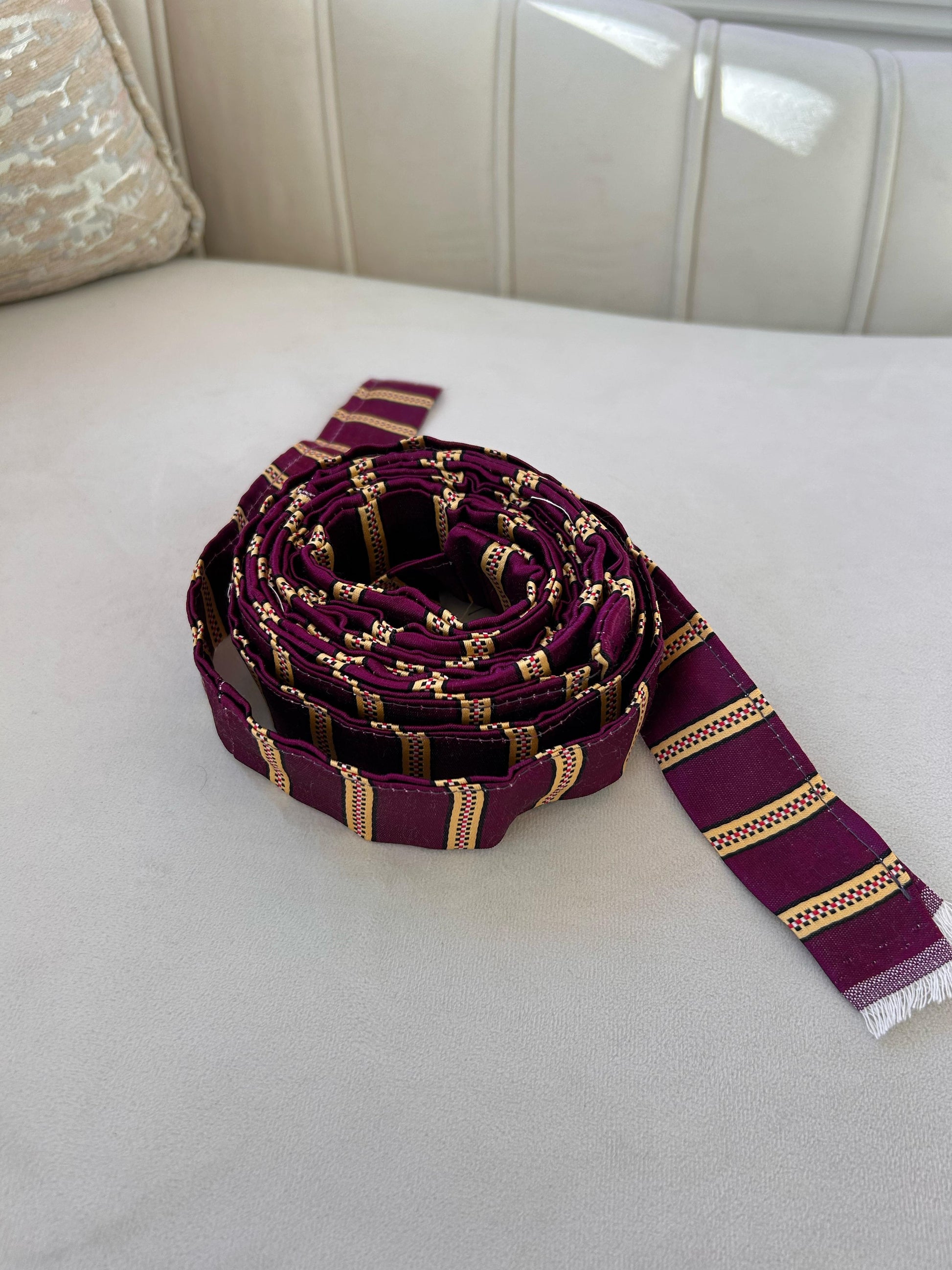 Purple/ Gold Cashmere Siti Belt