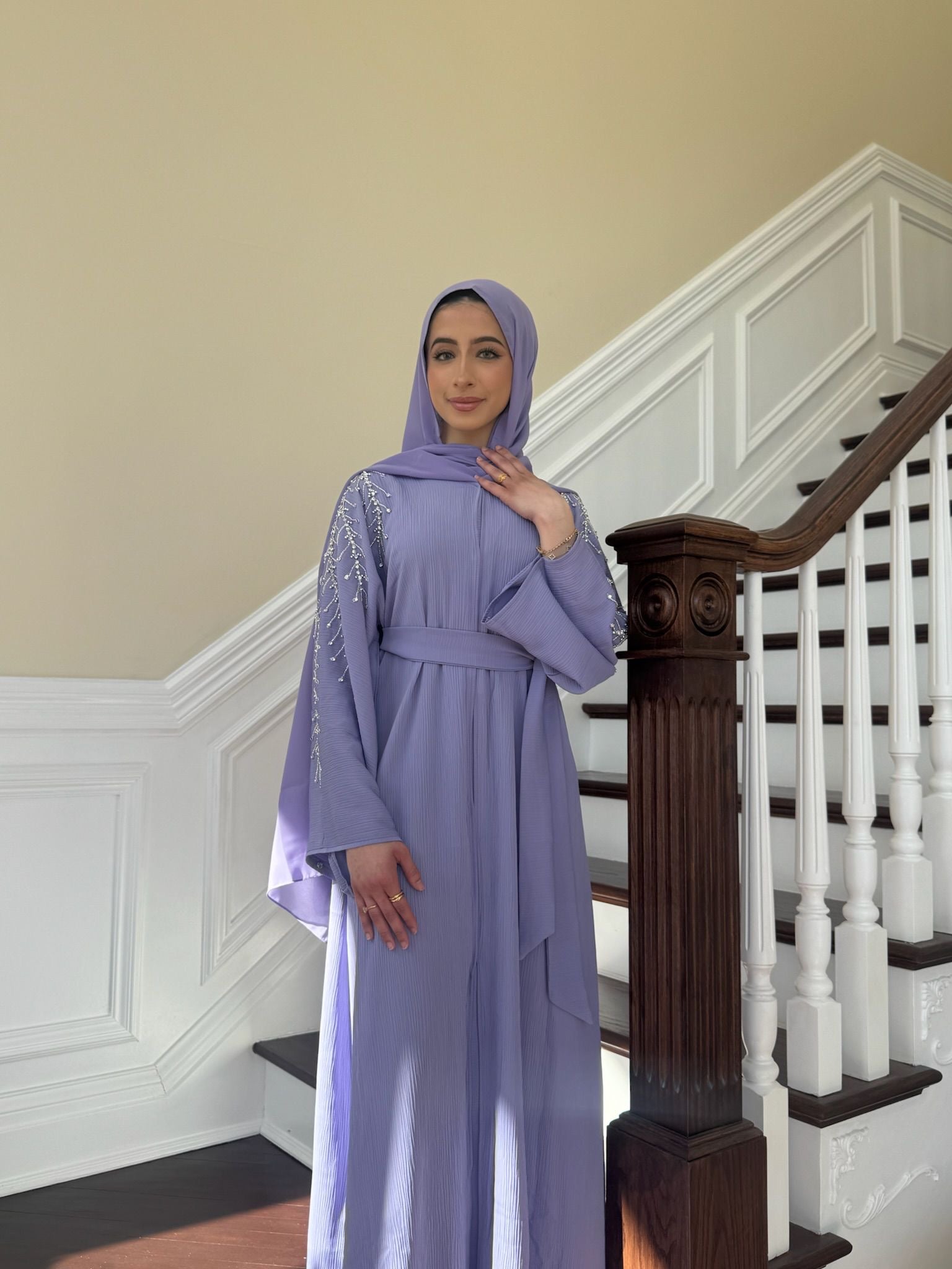 Lavender Purple Essence Abaya