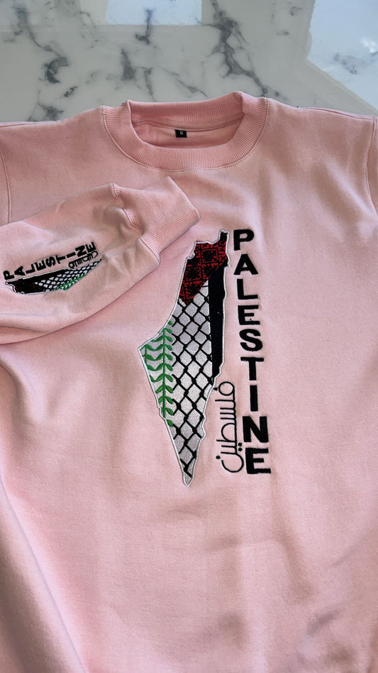 Palestine Tatreez Crewneck