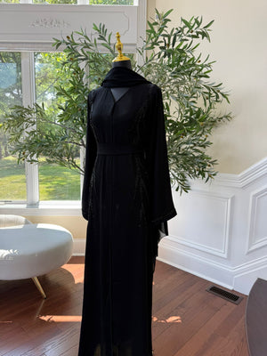 Black Beaded Abaya
