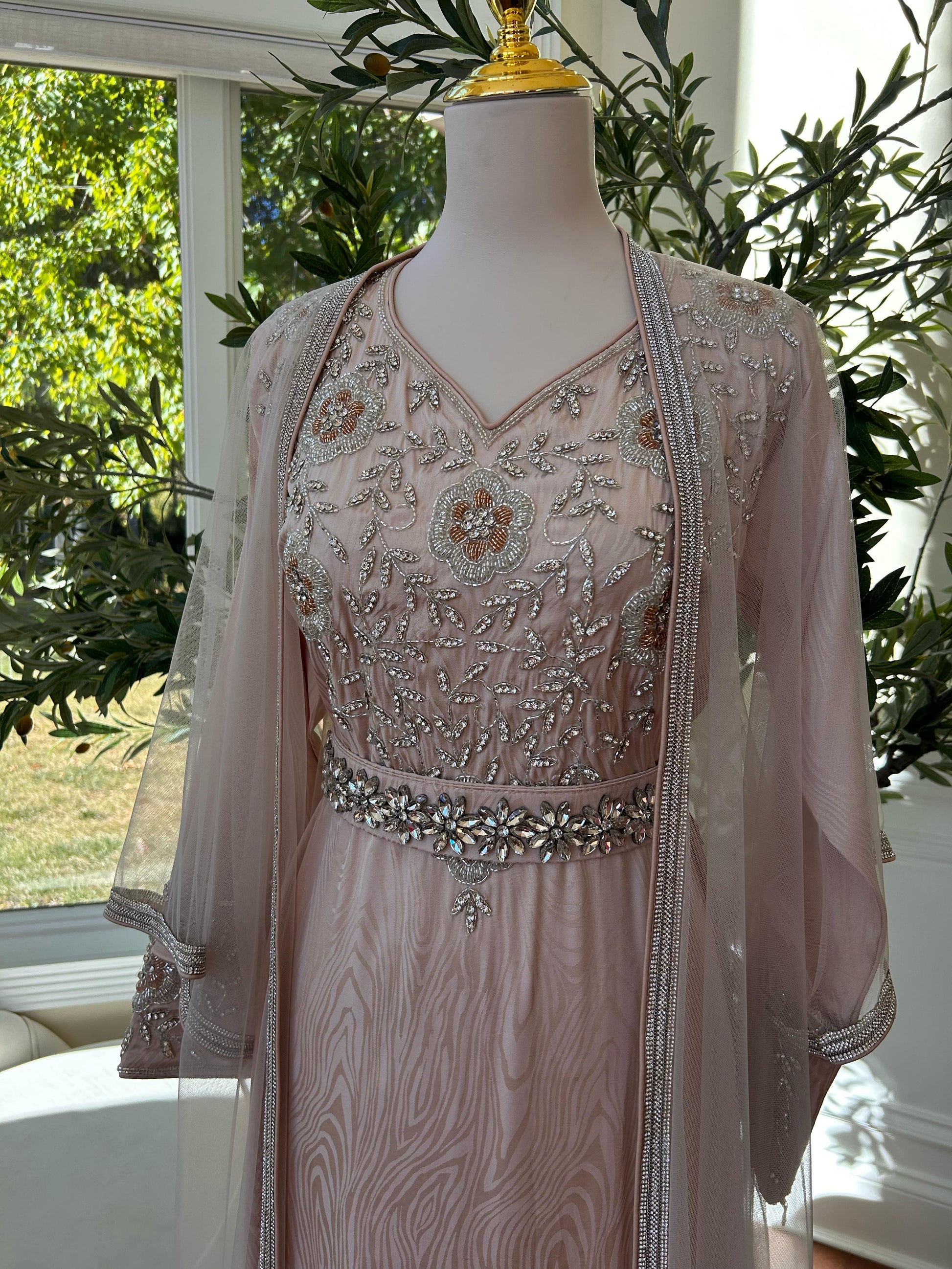 Majestic Blush Pearl Kaftan