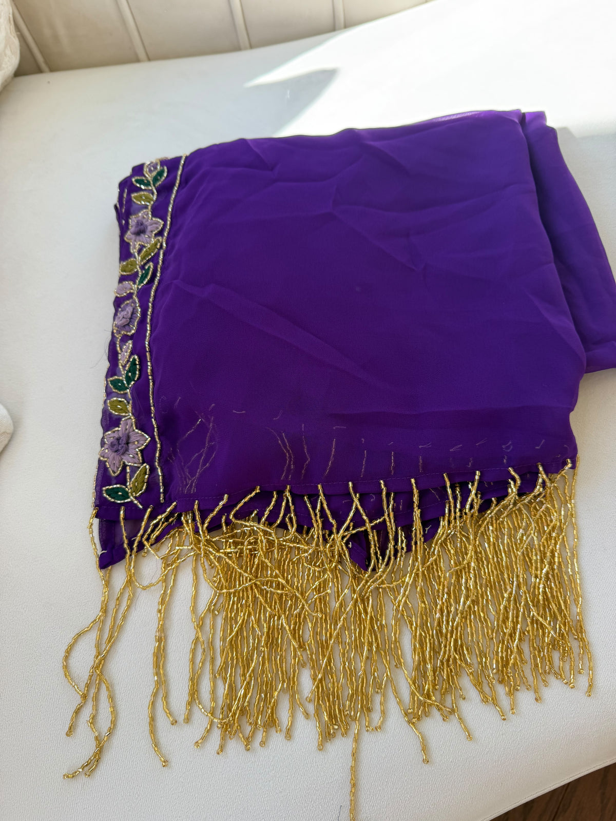 Purple scarf