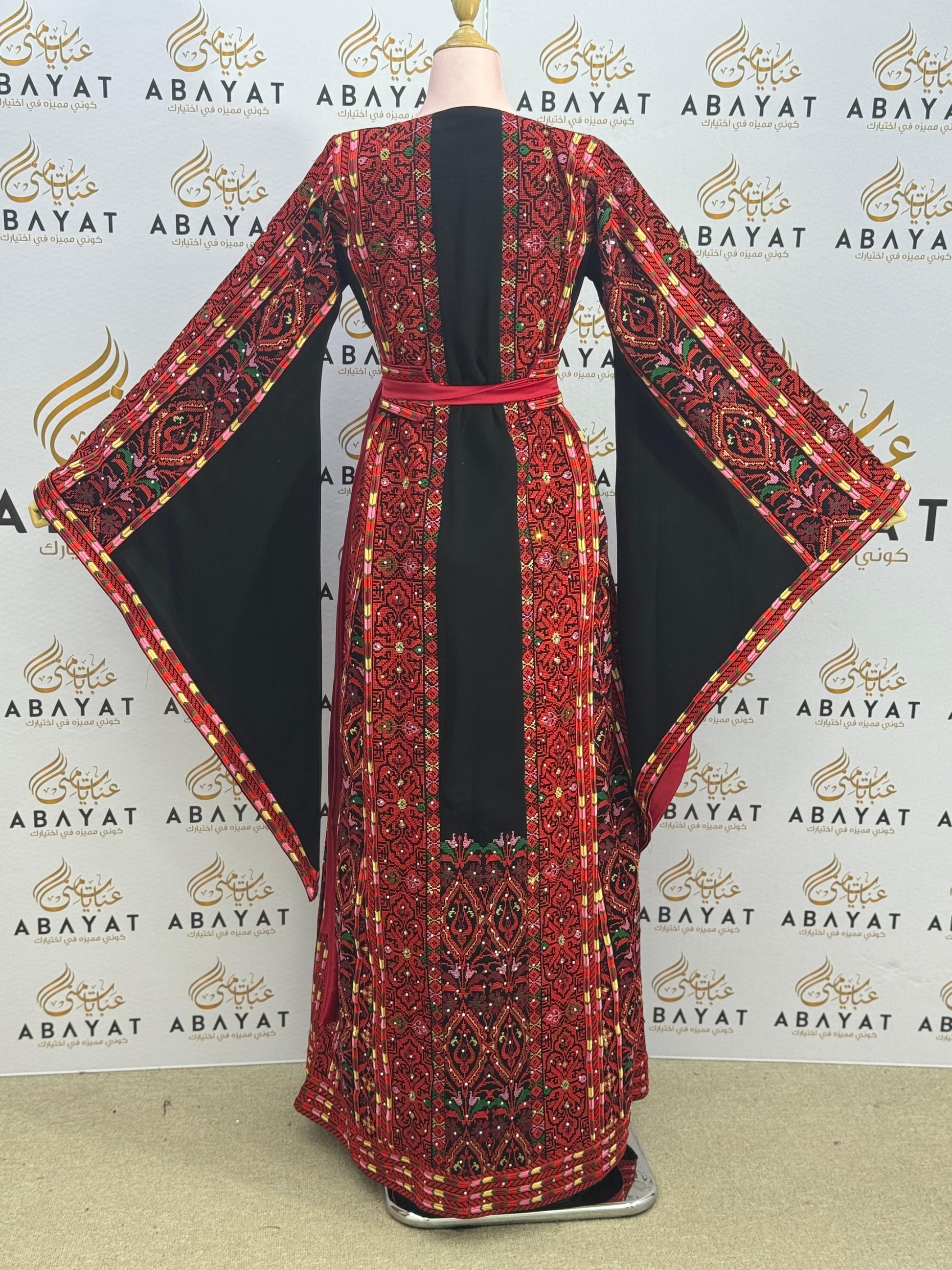 Legacy Red Tatreez Thobe