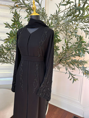 Black Elegance Charm Abaya