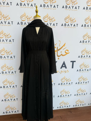 Black Beaded Abaya