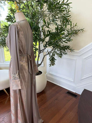 Silver Beaded Elegance Kuftan