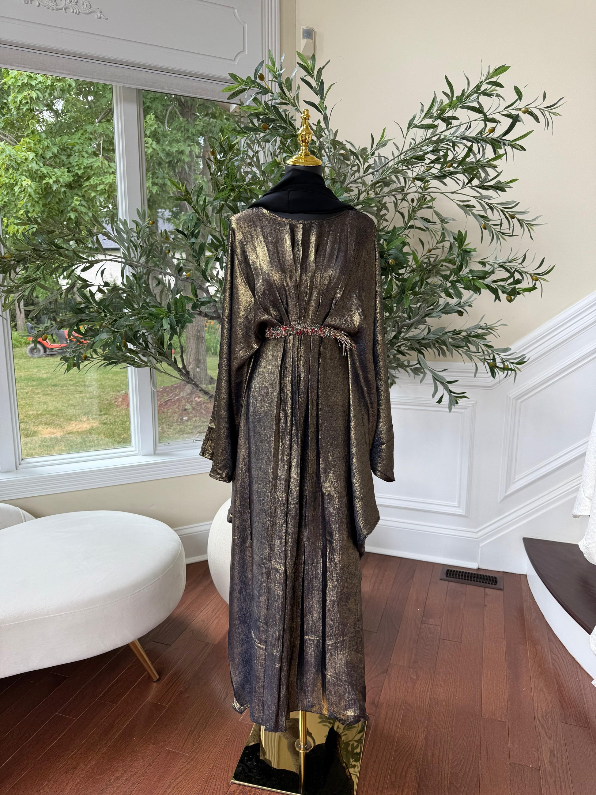 Butterfly Shimmer Abaya