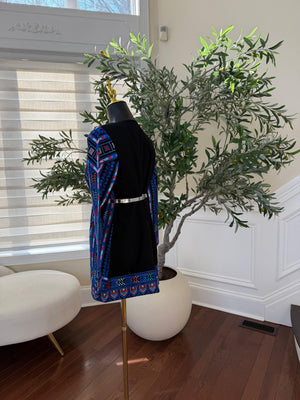 Blue Bloom Tatreez Heritage Jacket