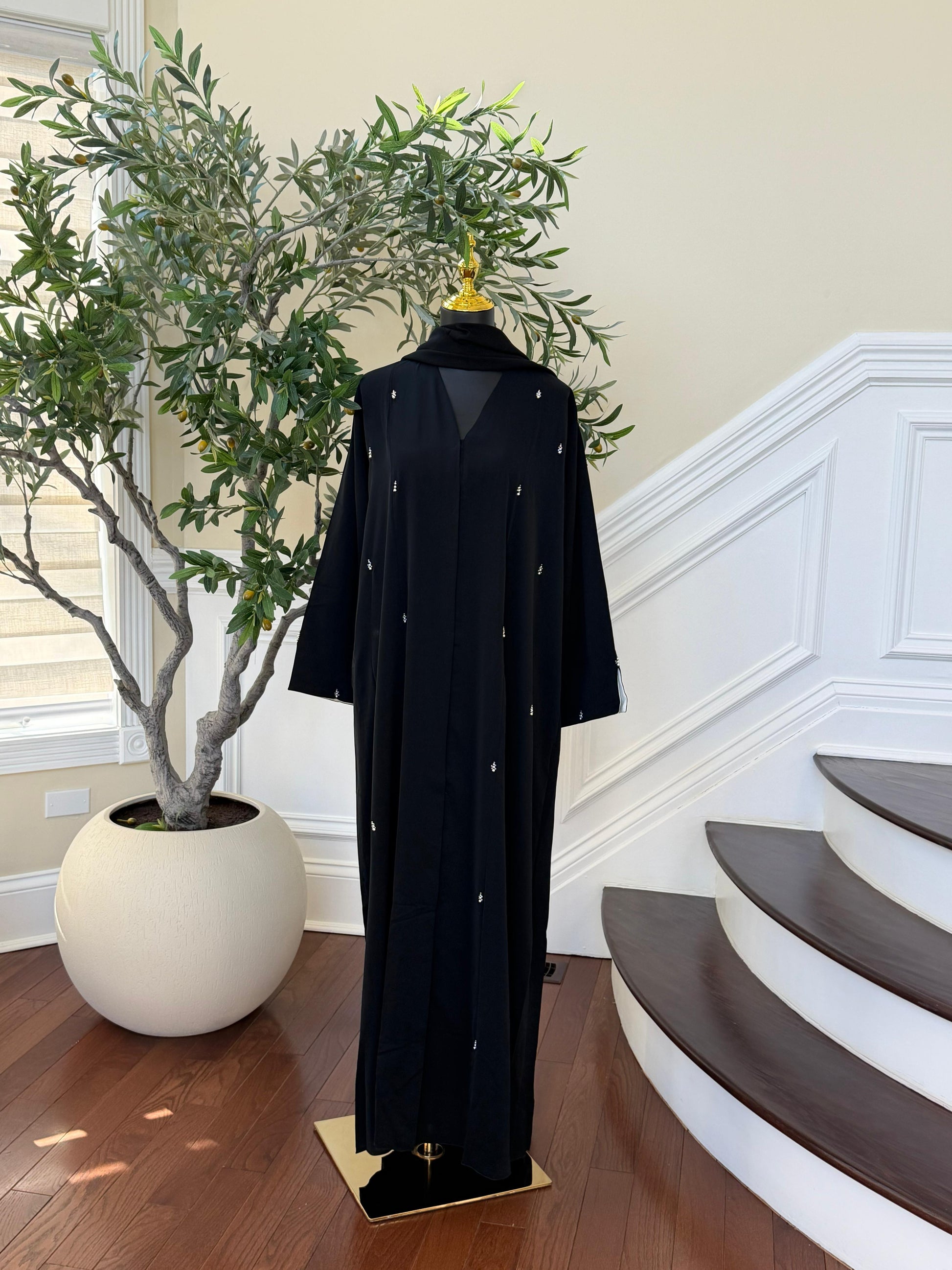 Midnight Crystal Ramadan Abaya