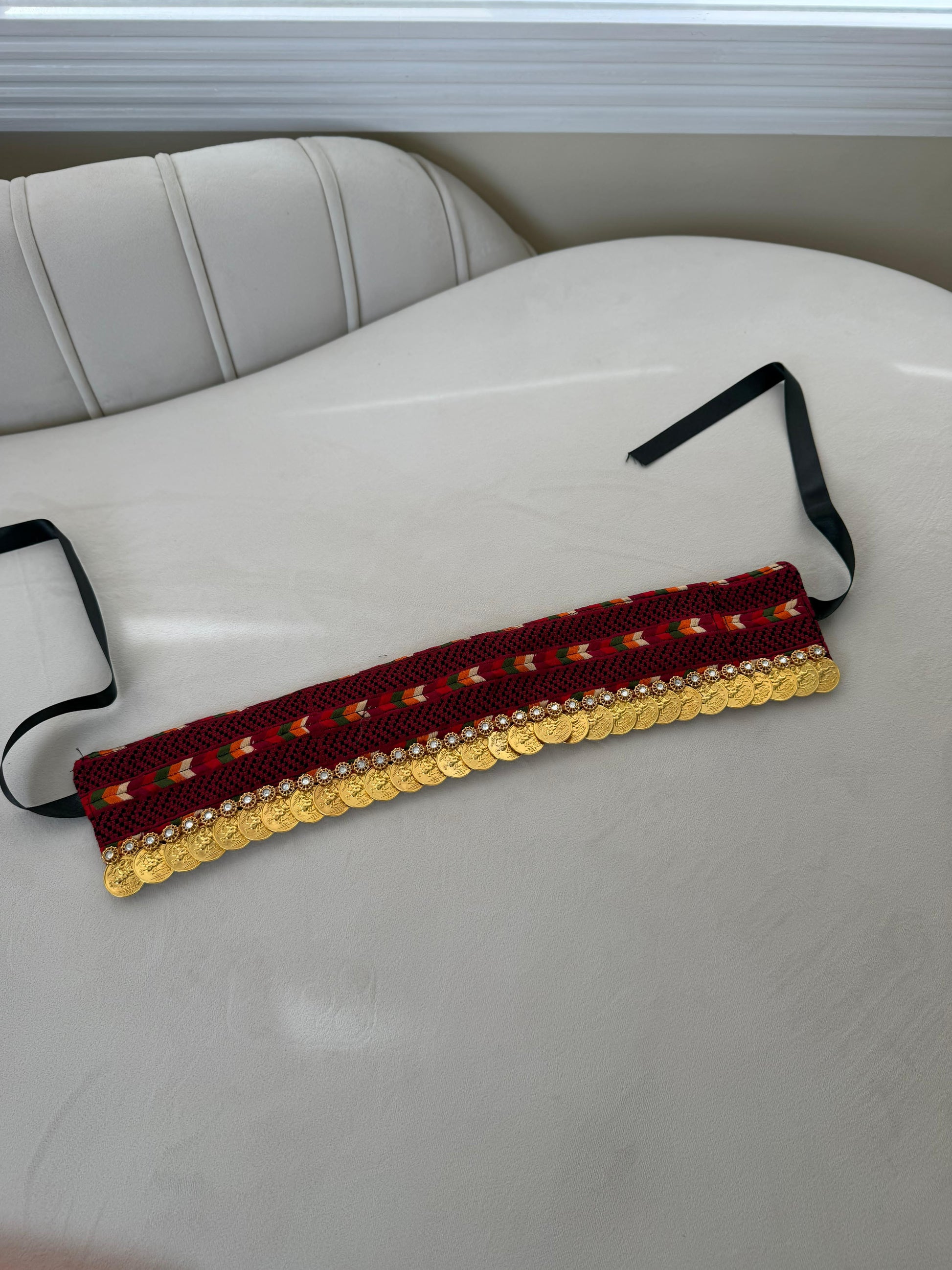 Tatreez Coin Beaded Headband