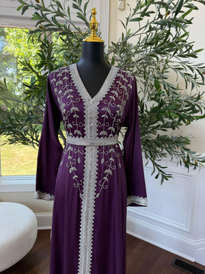 Elegant Purple Kuftan