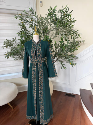 Green Tatreez Elegance Thobe