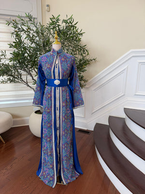 Embroidery Blue Royale Kuftan