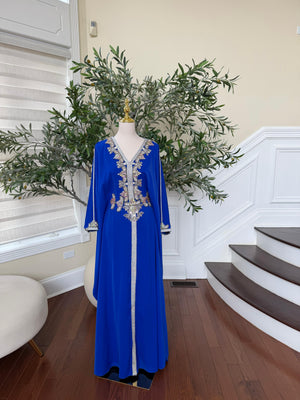 Butterfly Blue Royale Kuftan