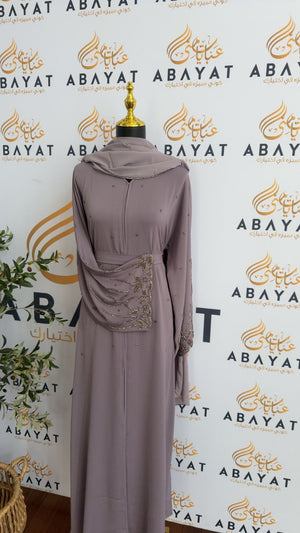 Lavender Charm Elegance Abaya