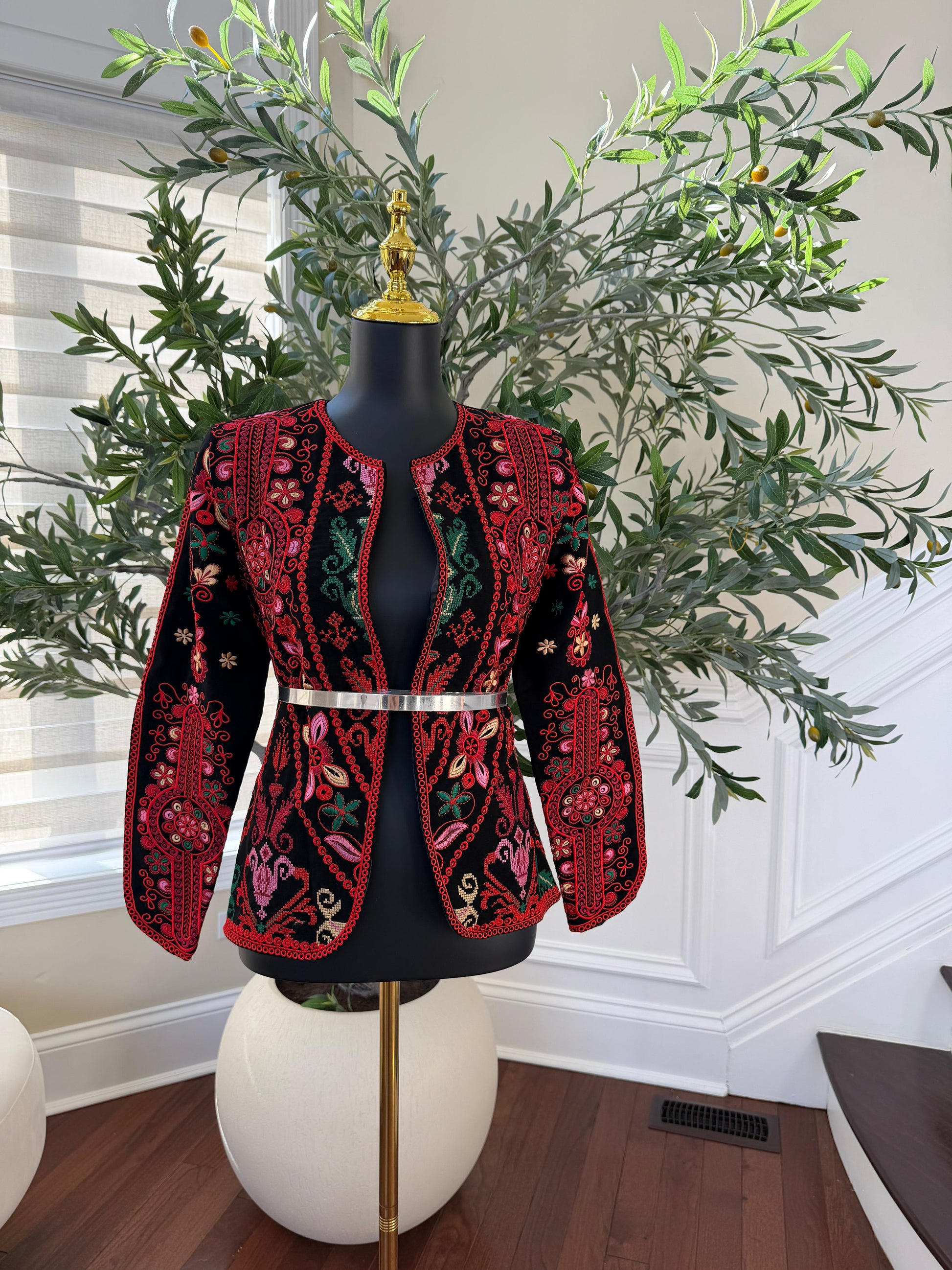 Red Tatreez Signature Jacket