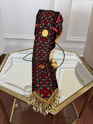 Traditional Beaded Coin Head Piece