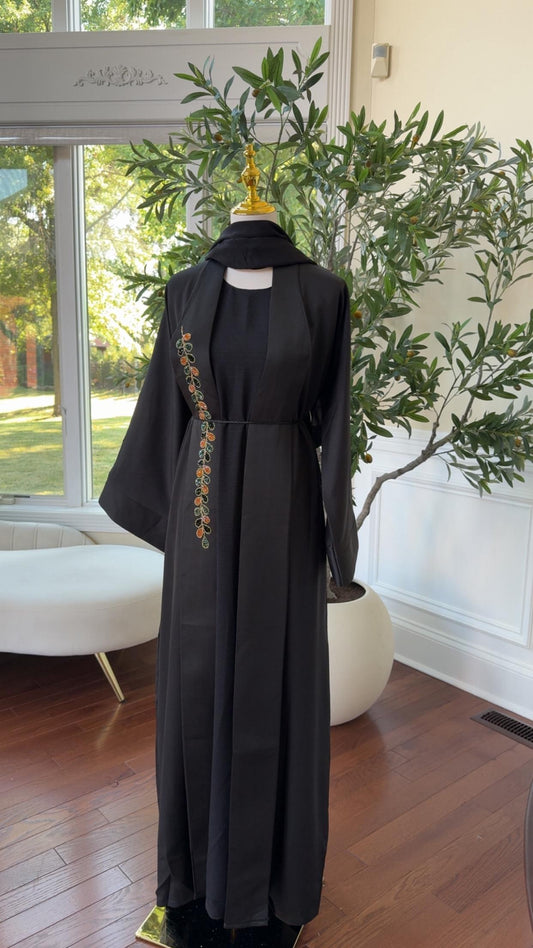 Black Two Piece Abaya