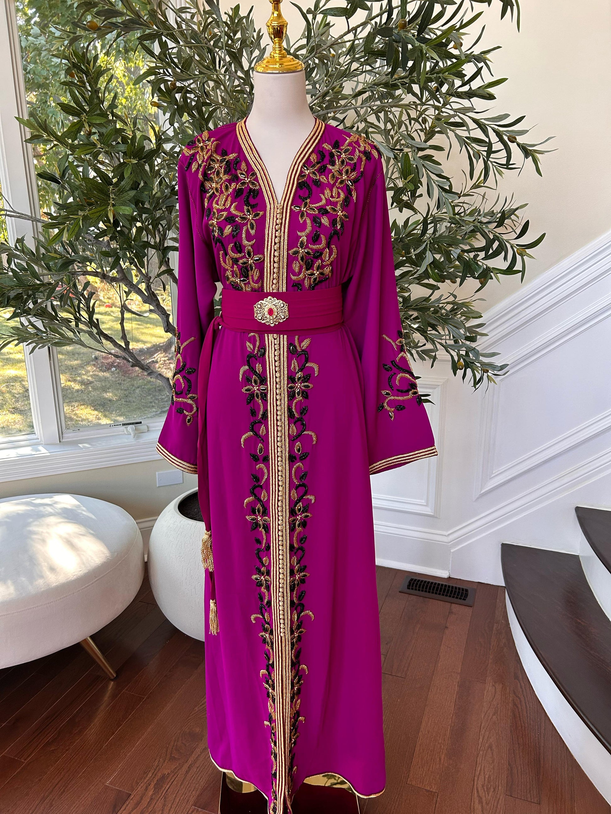 Hot Pink Royale Majestic Kuftan