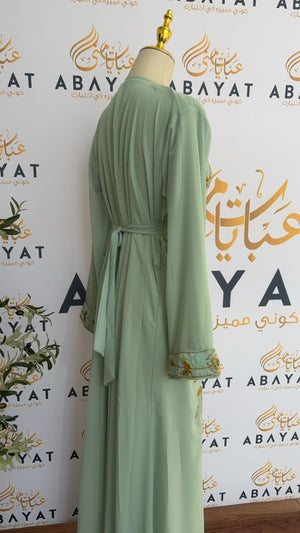 Golden Mint Elegance Kuftan