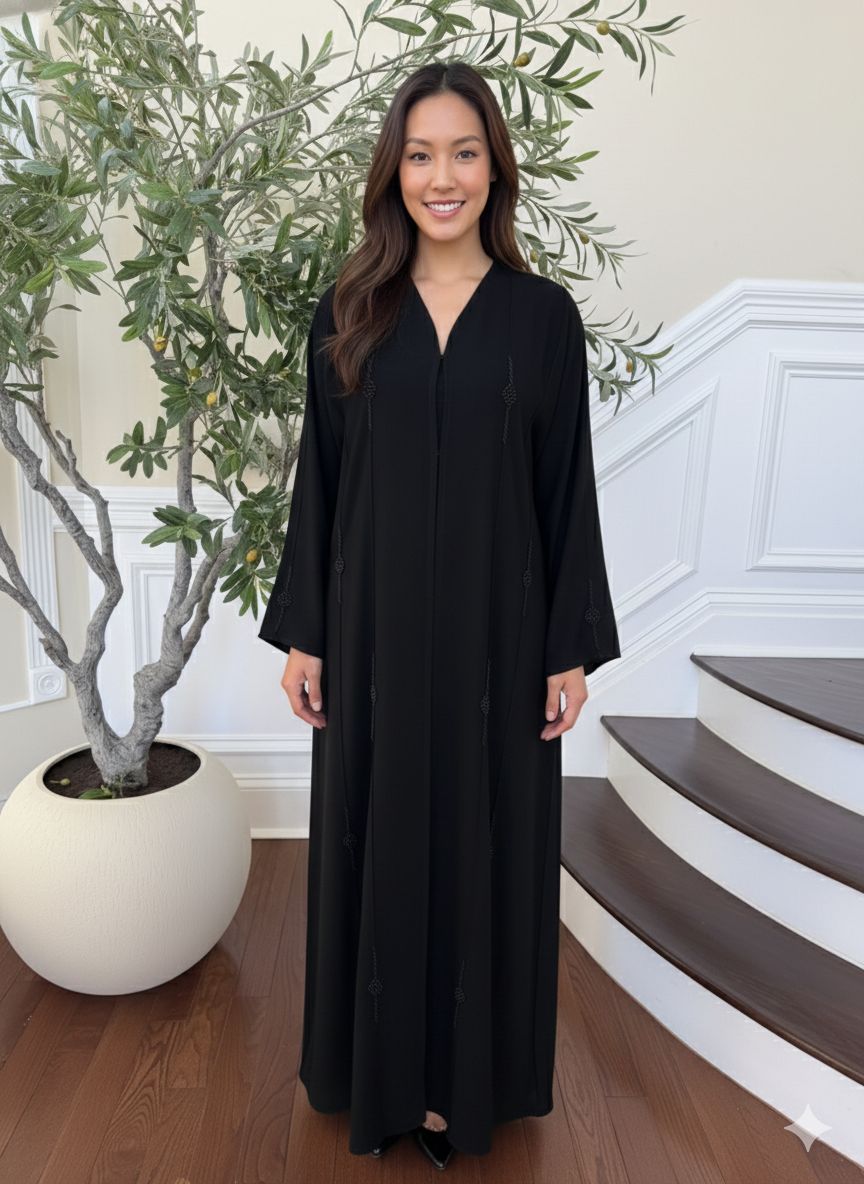 Ramadan Radiance Black Abaya