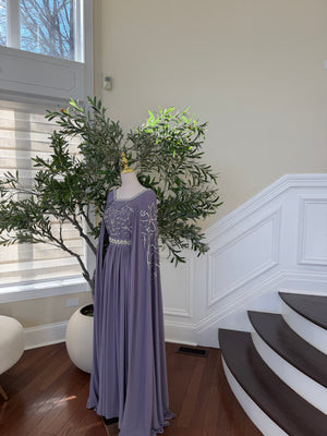 Lavender Drape Elegance Kuftan