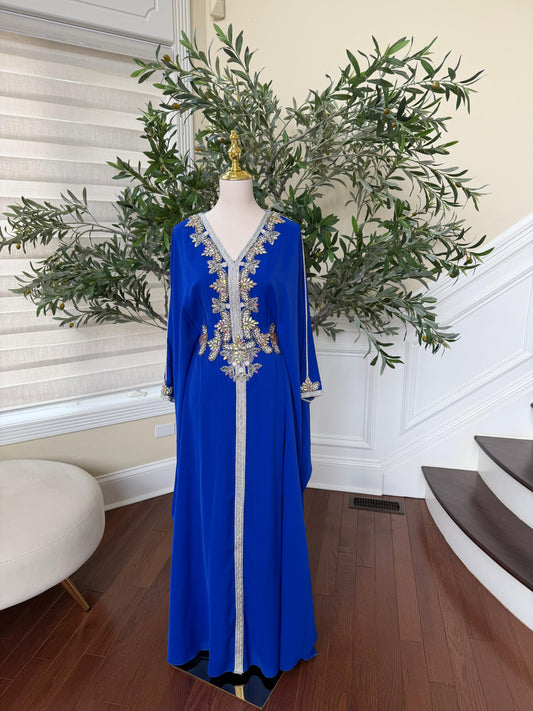 Butterfly Blue Royale Kuftan