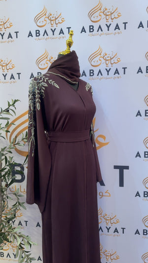 Purple Blossom Abaya