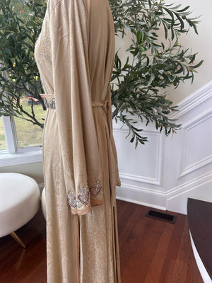 Golden Yellow Elegance Beaded Kuftan