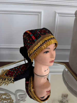 Traditional Beaded Coin Head Piece
