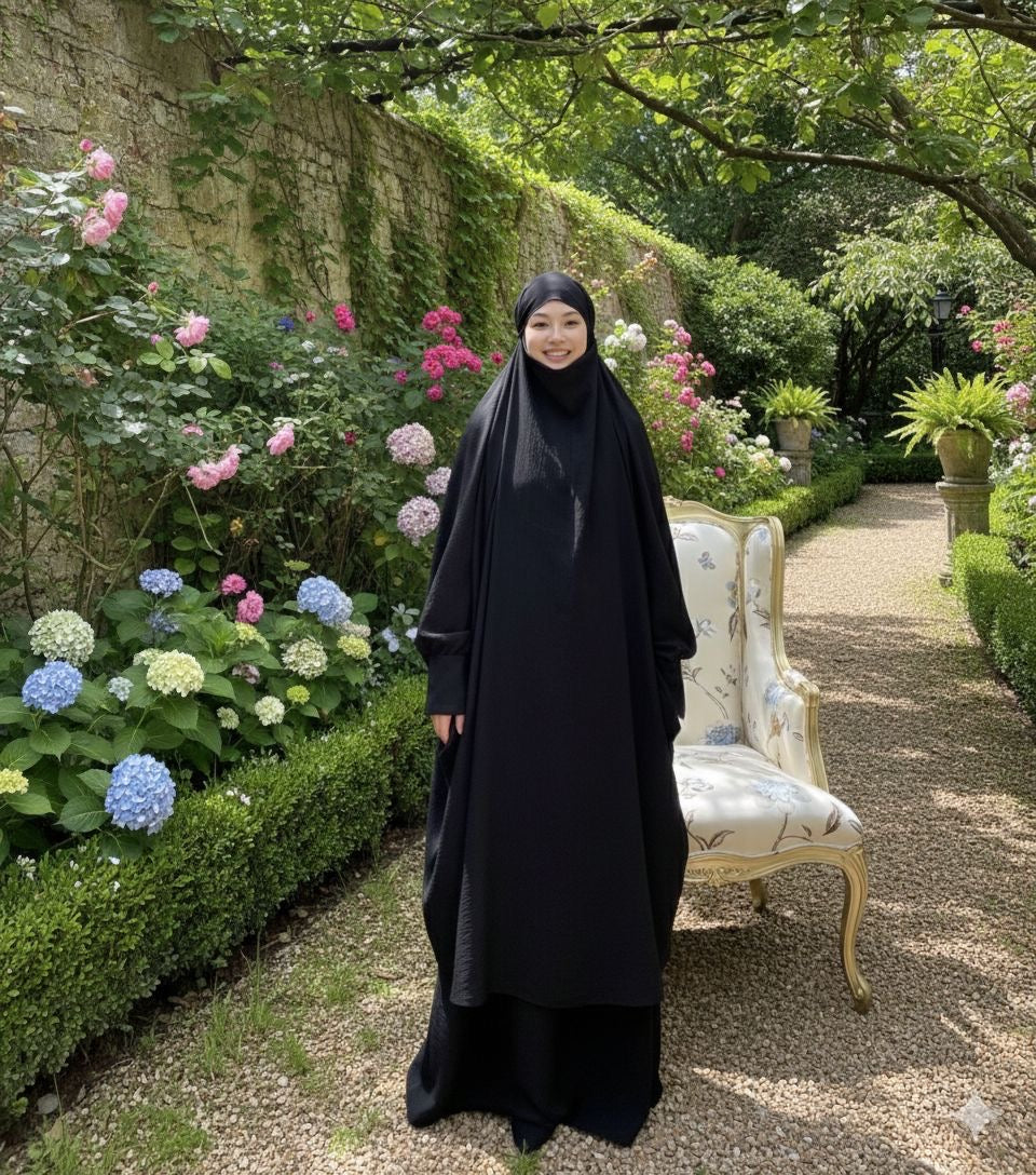 Khimar Jilbab Two Piece Abaya Set