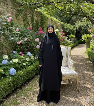 Khimar Jilbab Two Piece Abaya Set
