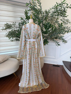 White Embroidery Royale Kuftan