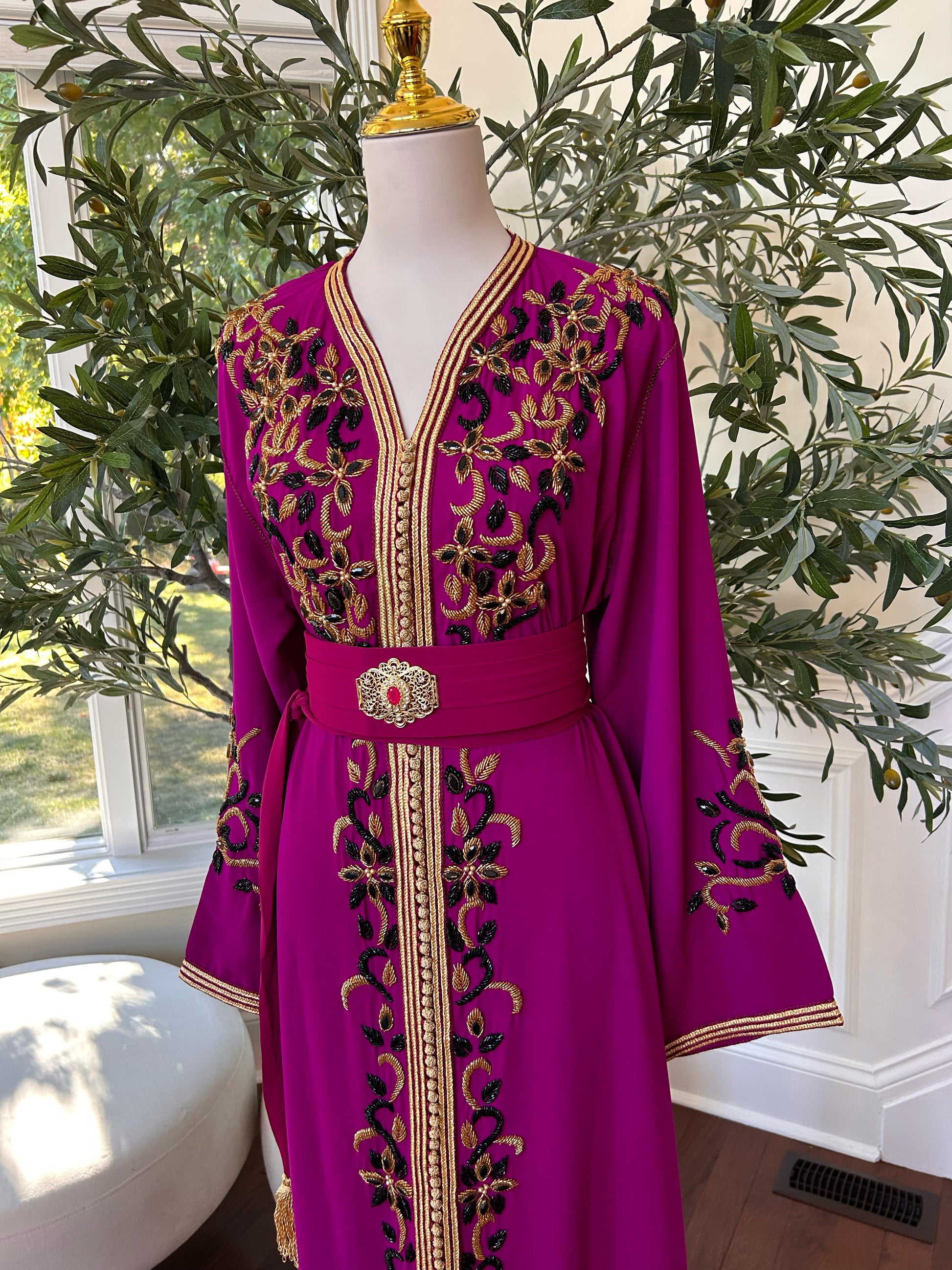 Hot Pink Royale Majestic Kuftan