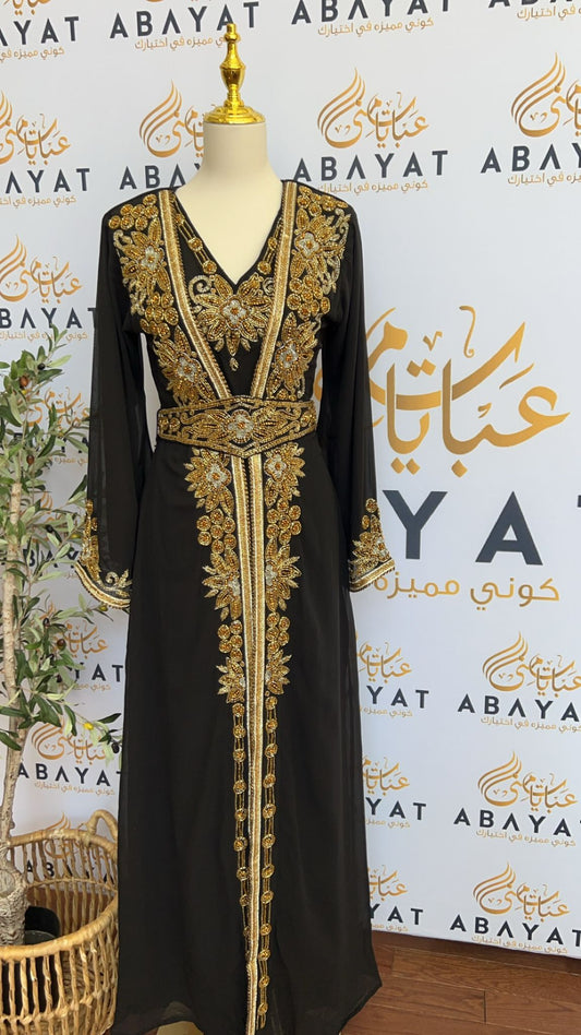 Luxury Black Kuftan