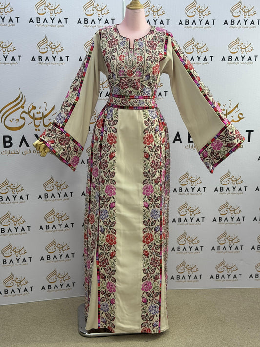 Floral Glamour Tatreez Thobe