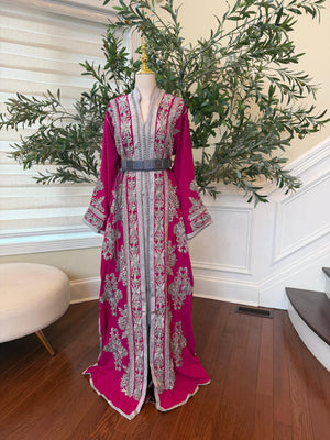 Royal Pink Silver Kuftan Essence