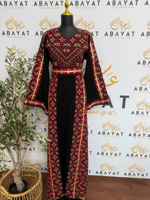 Elegant Black Tatreez Thobe /A