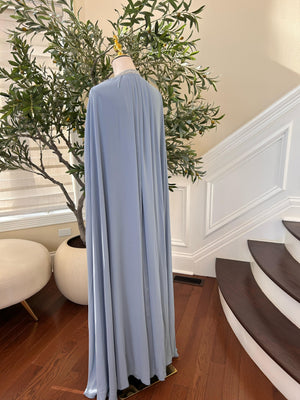 Baby Blue Beaded Stone Kuftan