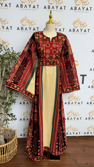 Elegant Palestinian Tatreez Thobe #A