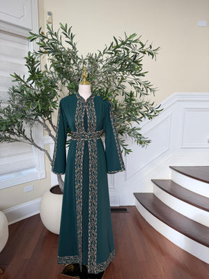 Green Tatreez Elegance Thobe