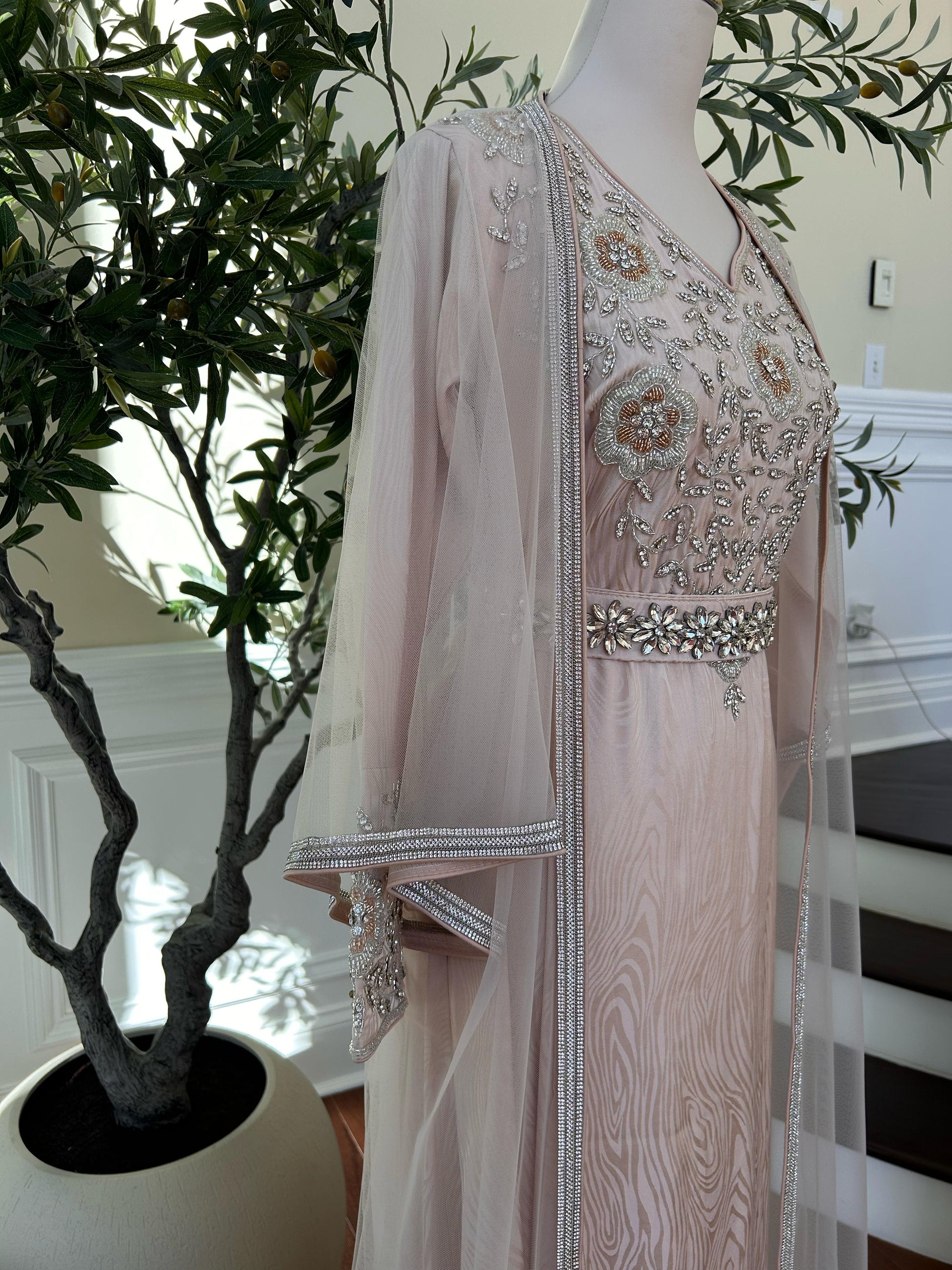 Majestic Blush Pearl Kaftan